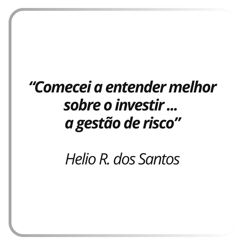 Depoimento real de assinante Gamma Quant: Hélio