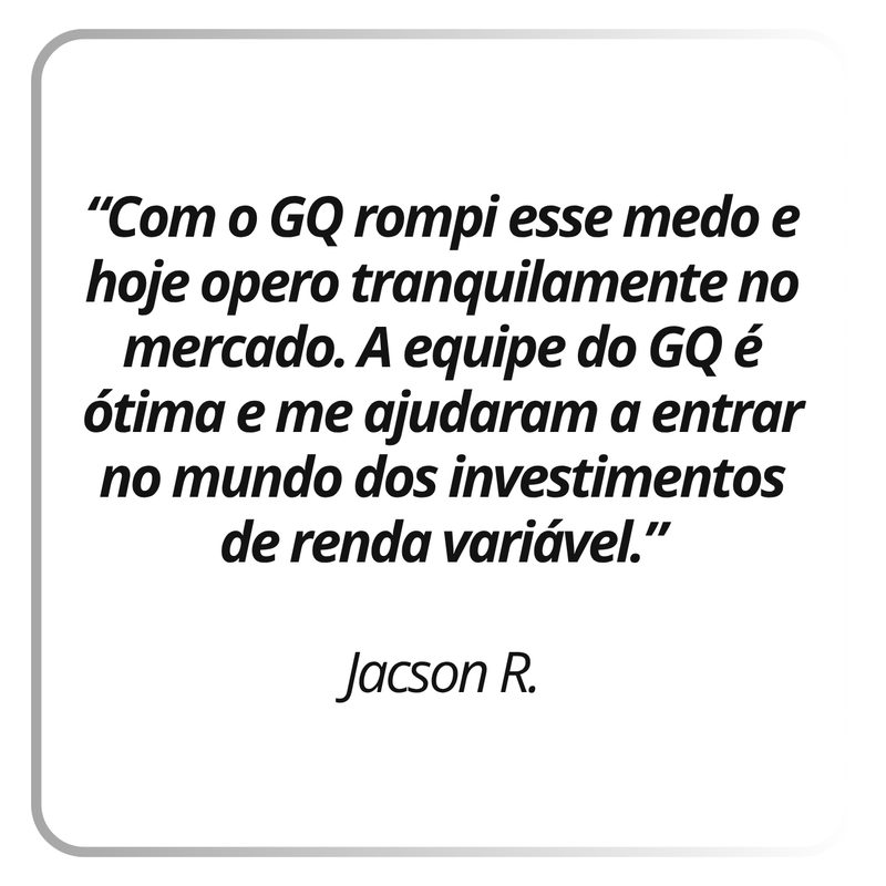 Depoimento real de assinante Gamma Quant: Jacson