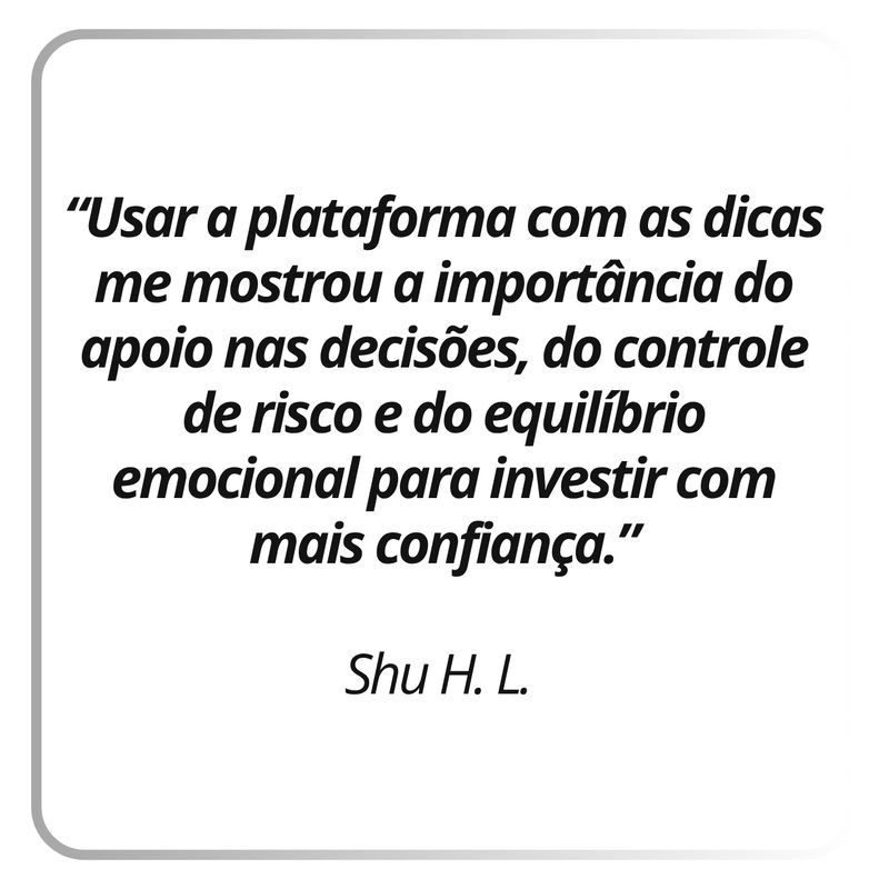 Depoimento real de assinante Gamma Quant: Shu